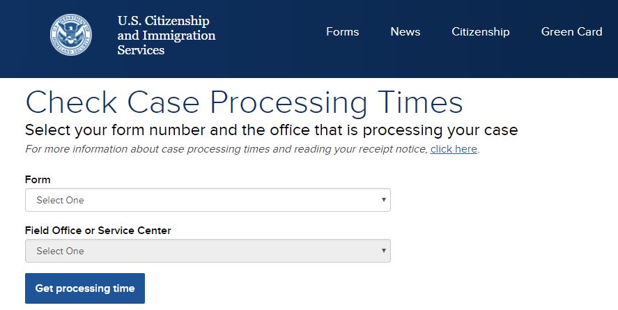 uscis case processing time